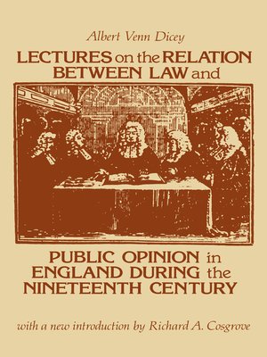 cover image of Lectures on the Relation Between Law and Public Opinion in England During the Nineteenth Century